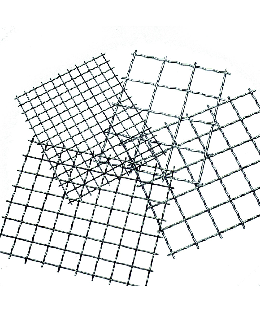 Grillage ondulé en fil de fer rond clair