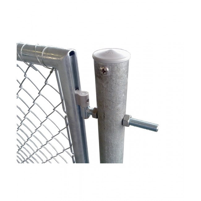 Türe einflüglig mit Rundrohrrahmen, feuerverzinkt