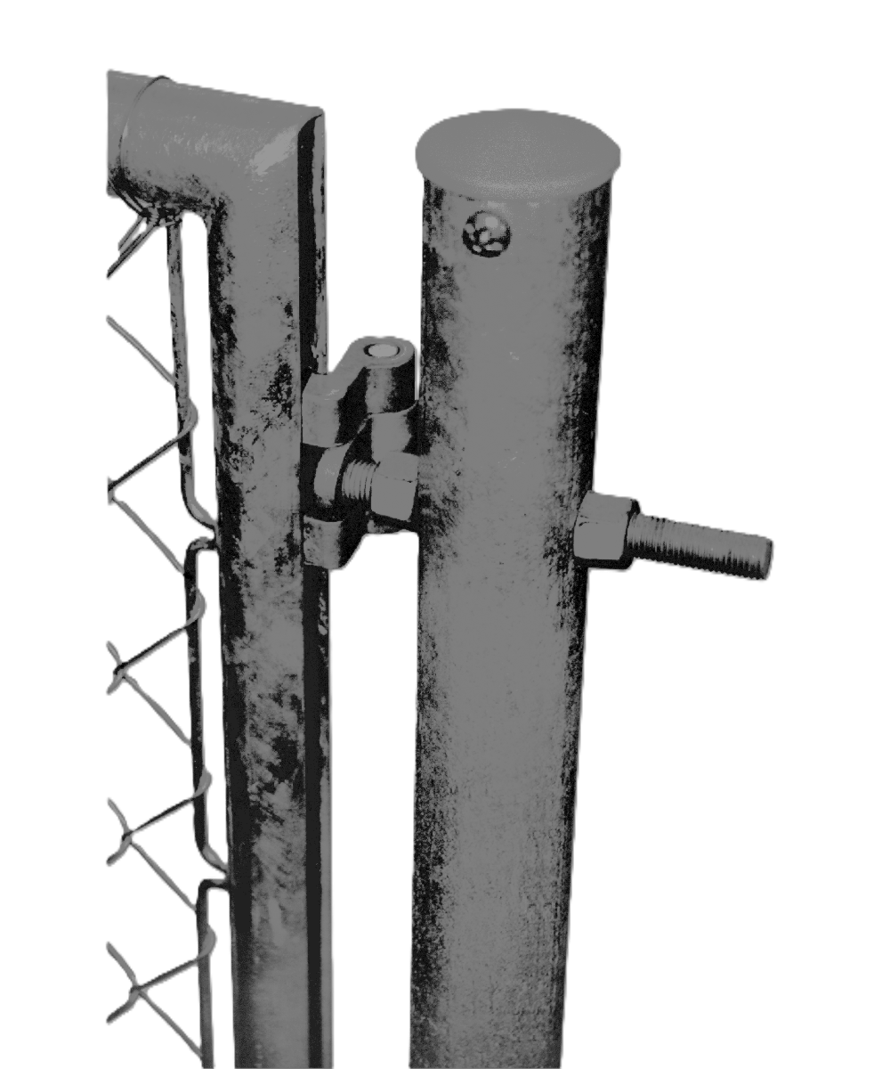 Türe zweiflüglig mit Rundrohrrahmen, anthrazit RAL 7016
