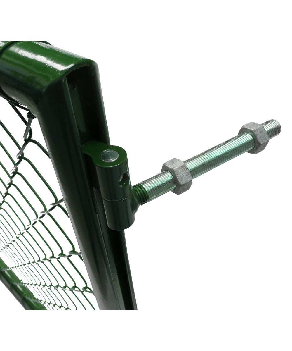 Türe einflüglig mit Rundrohrrahmen, schwarz RAL 9005