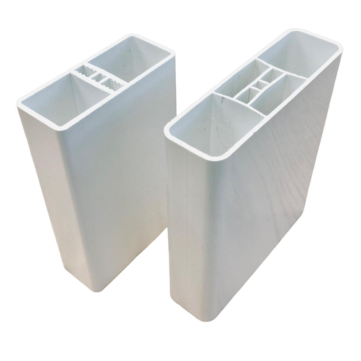 Profil en plastique PVC blanc