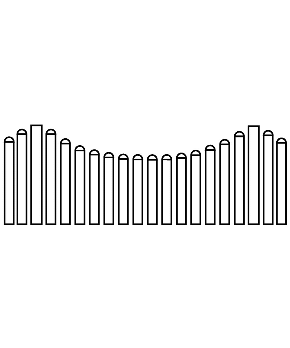 Élément de clôture à lattes blanc