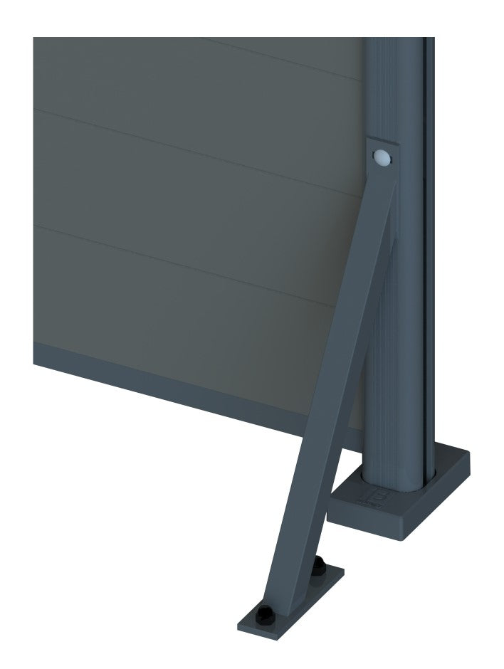 Windanker anthrazit 470 x 300 x 50 mm