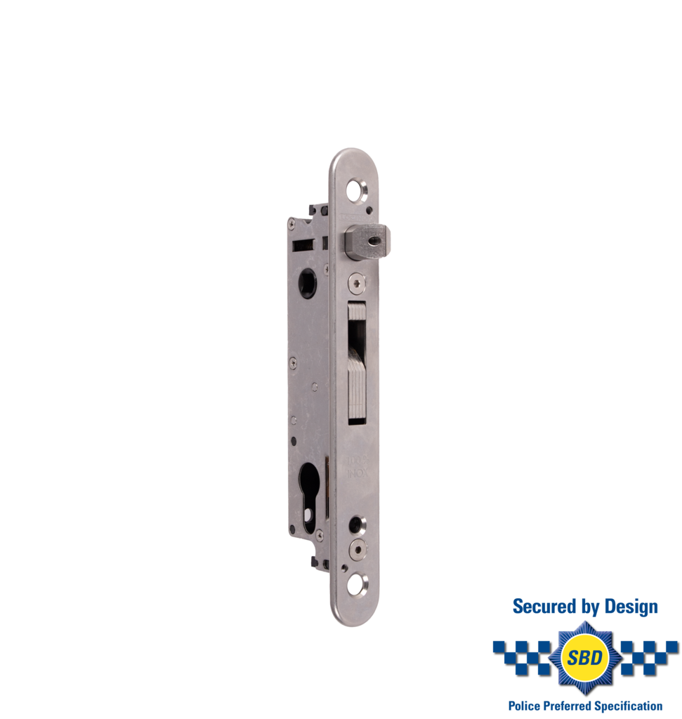 Serrure à encastrer Fortylock avec entraxe de 20 mm pour profilés de 40 mm