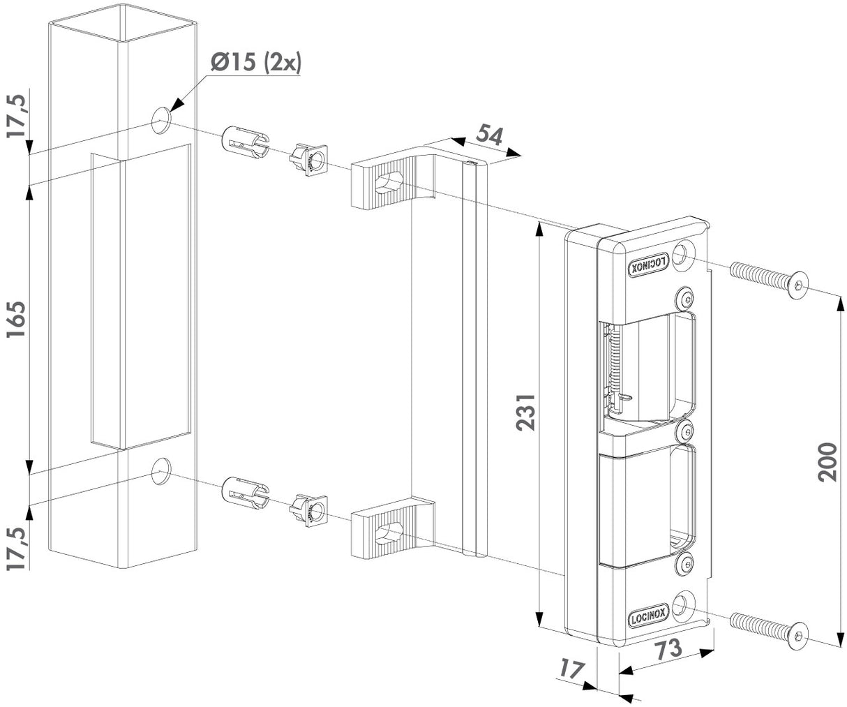 Gâche électrique pour serrures à mortaiser
