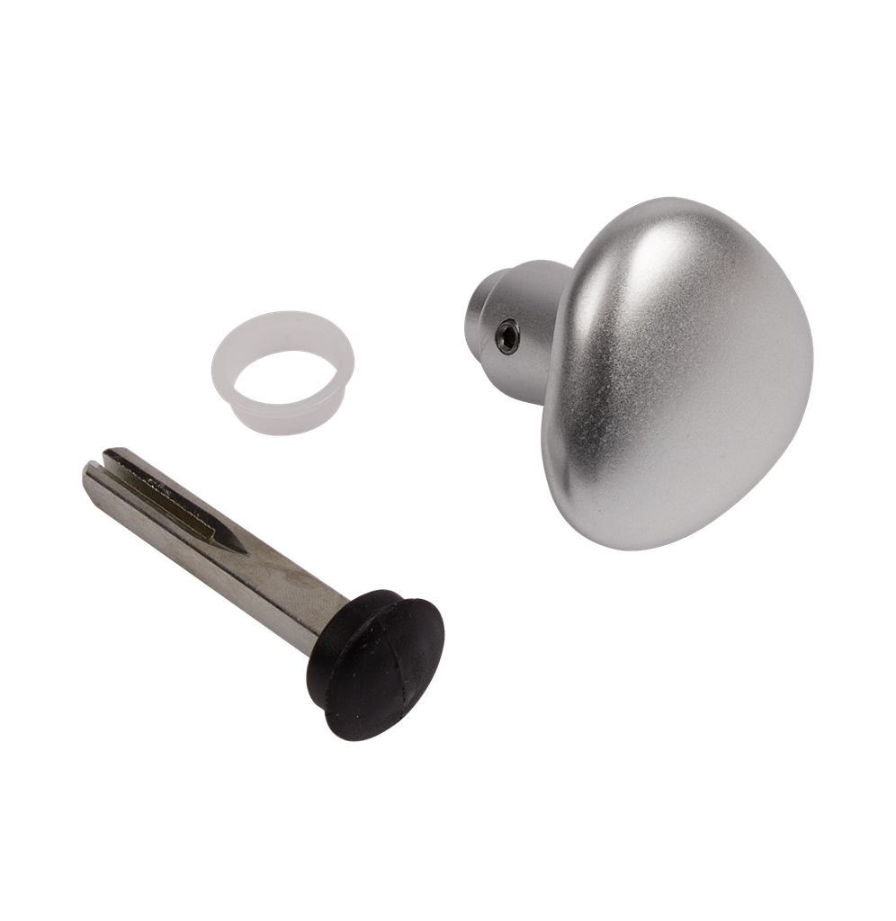 Demi-pommeau arrondi en aluminium 3006R-2