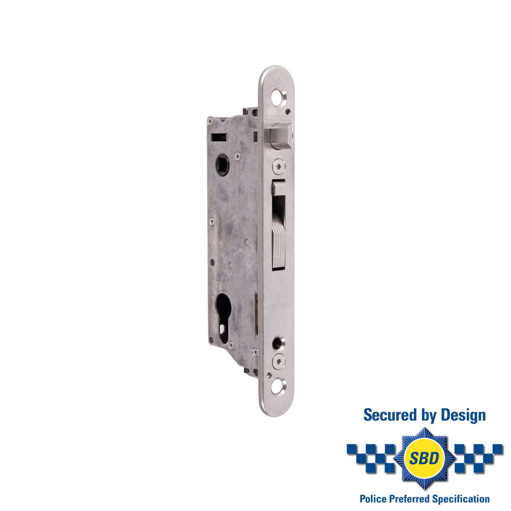 Serrure à encastrer Sixtylock avec entraxe de 40 mm pour profilés de 60 mm