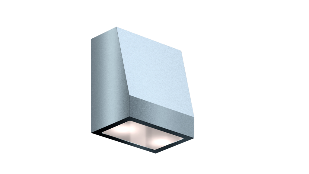 Éclairage murale architecturale de forme trapézoïdale Helios Hepta