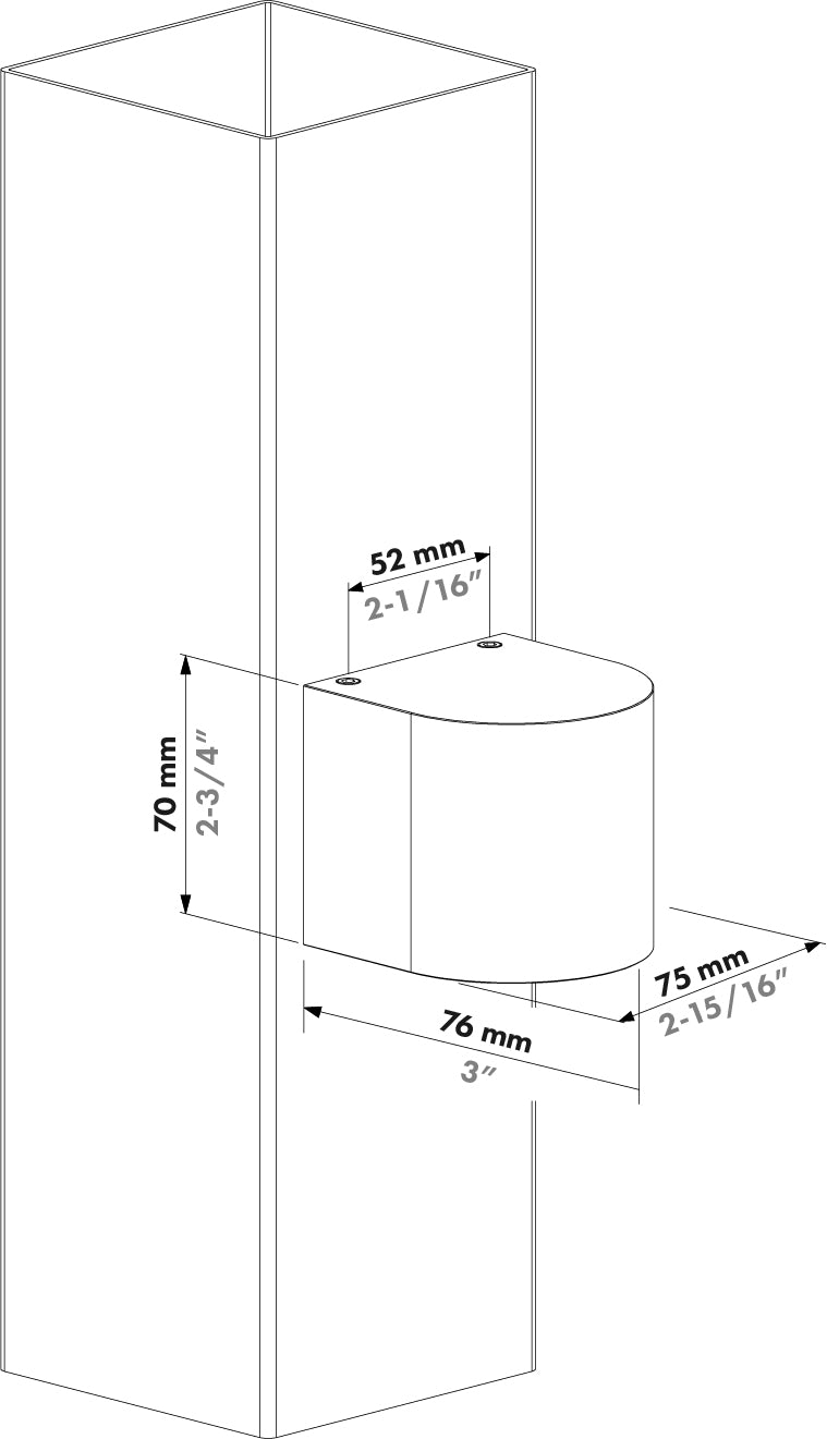 Éclairage murale architecturale à forme d'arc Helios Arco