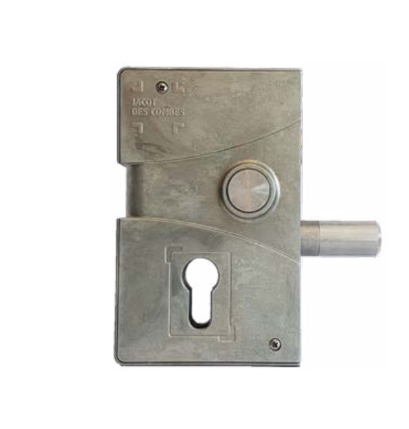 Serrure sans poignée, pour cylindre de sécurité Ø 17 mm