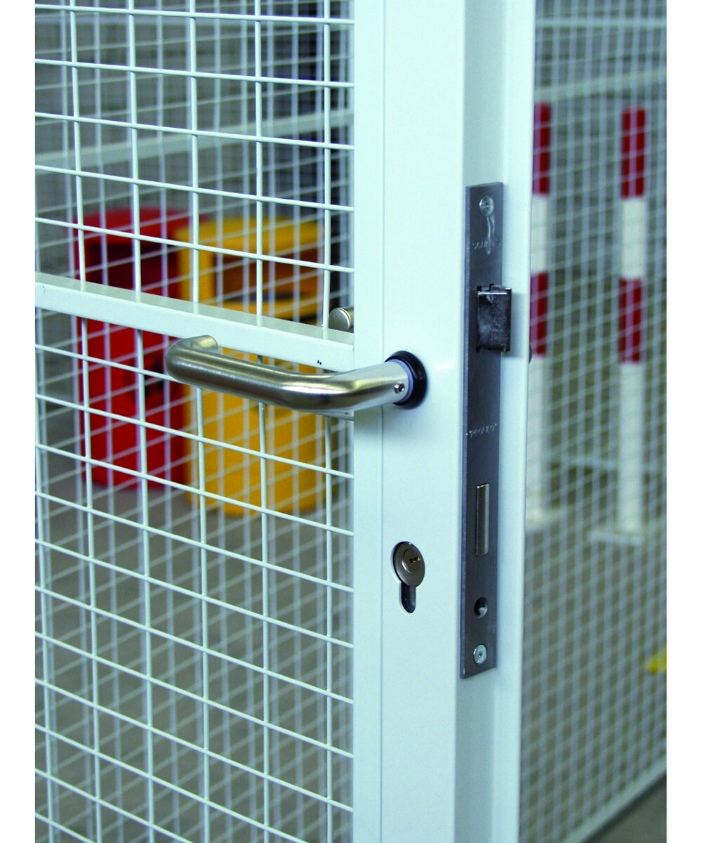 Cloison en treillis soudé porte à un seul vantail