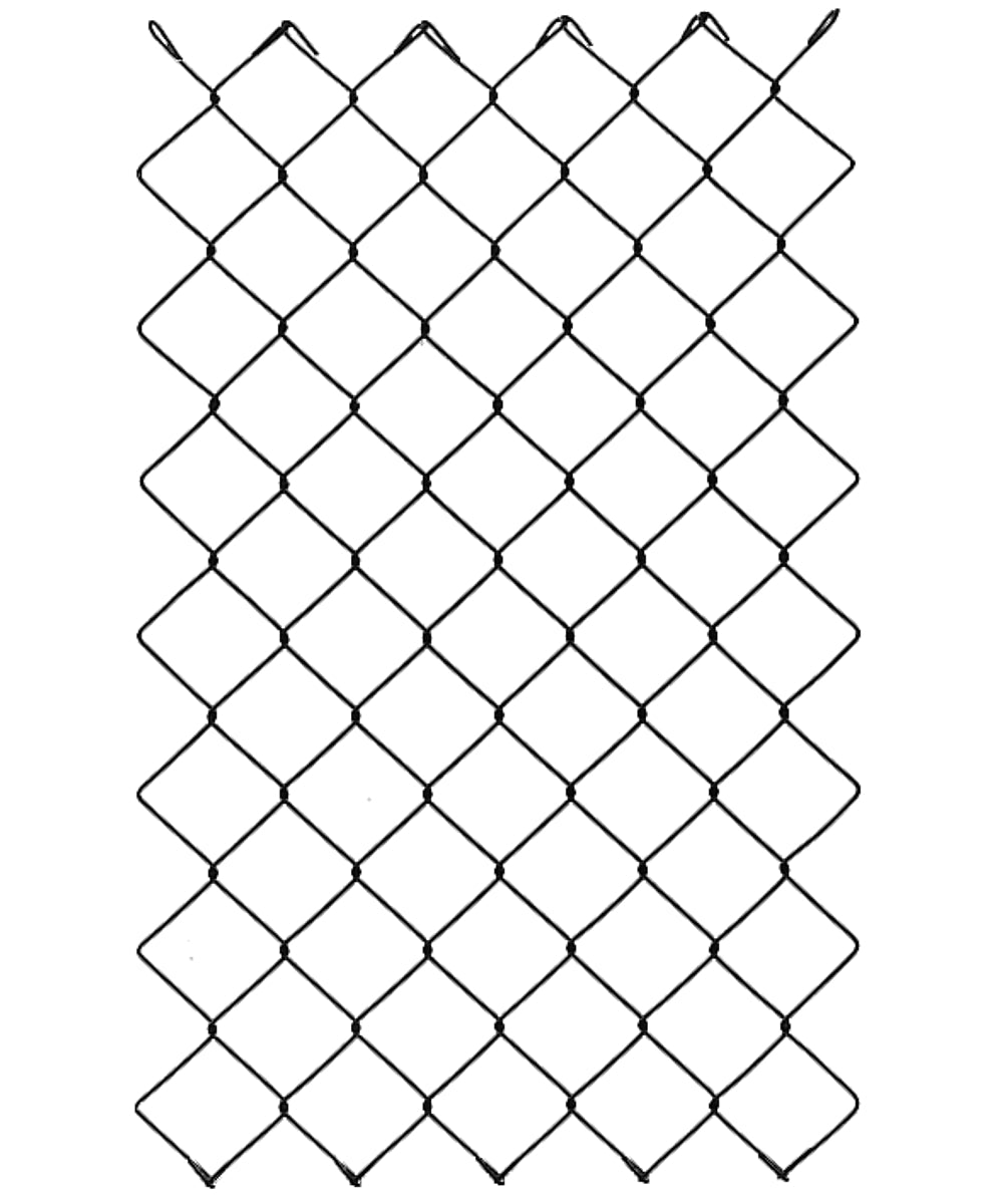 Diagonalgeflecht starkverzinkt, Masche 40 mm