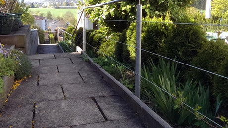 Drahtseilzaun rostfrei