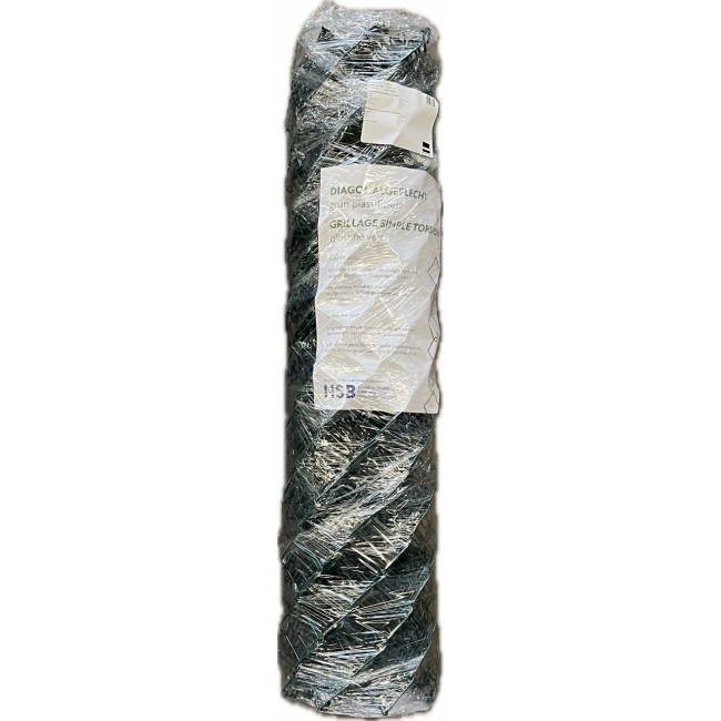 Diagonalgeflecht plastifiziert, Masche 50 mm