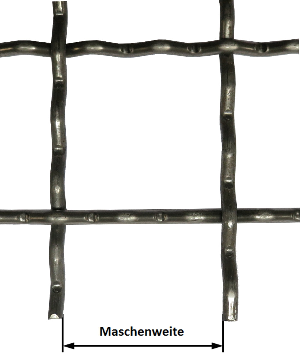 Grillage ondulé en fil de fer rond clair