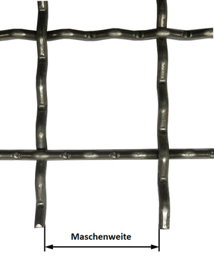 Grillage ondulé en fil de fer rond clair