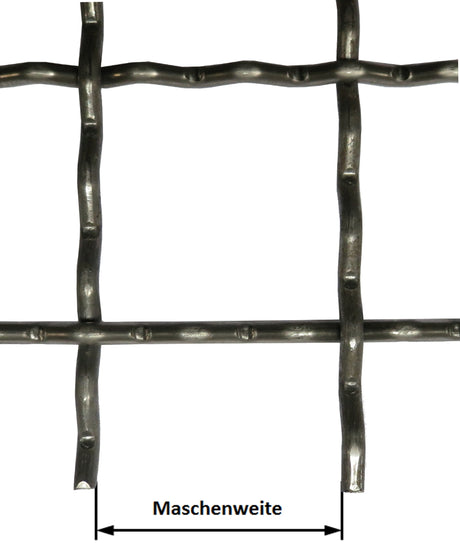 Grillage ondulé en fil de fer rond galvanisé