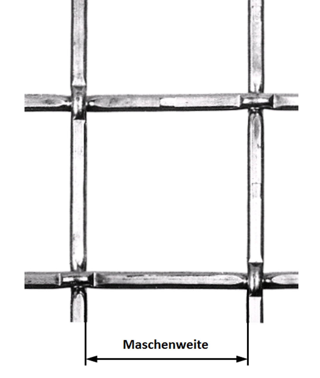 Grillage étampé en fil de fer rond clair