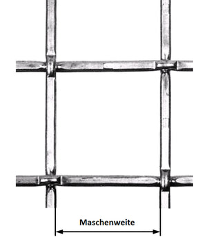 Grillage étampé en fil de fer rond clair