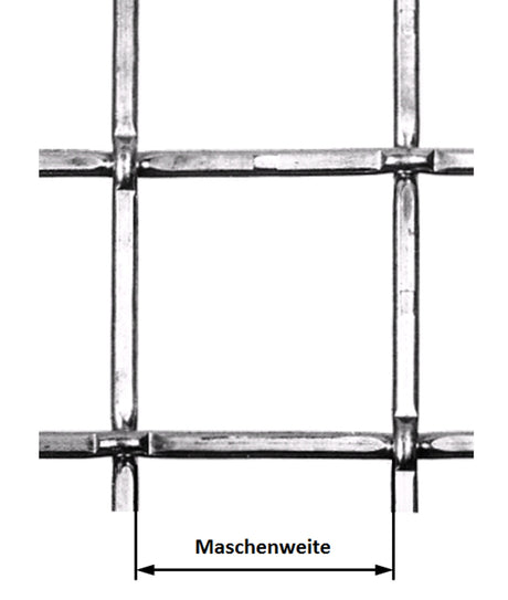 Grillage étampé en fil de fer rond clair