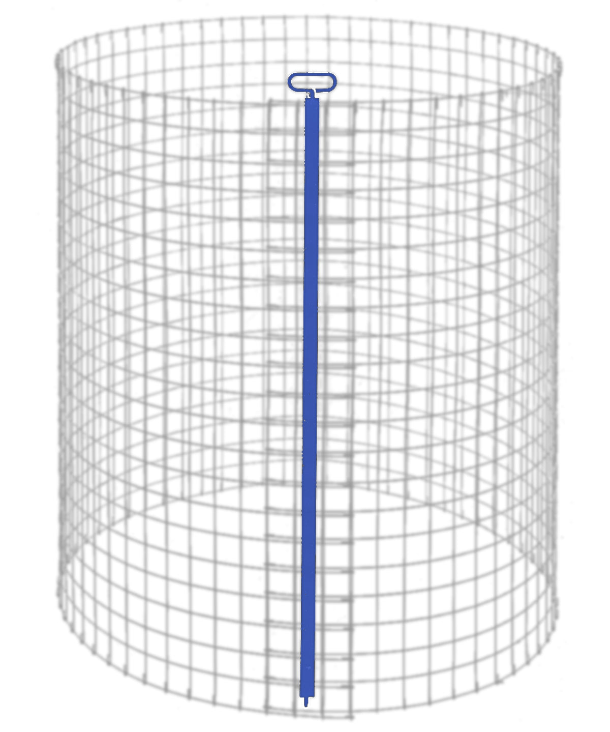 Fermeture spéciale à tige pour silo à compost rond