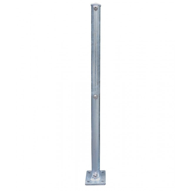 Rundrohrpfosten auf Fussplatte, feuerverzinkt