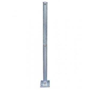 Rundrohrpfosten auf Fussplatte, feuerverzinkt
