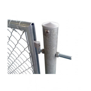 Türe einflüglig mit Rundrohrrahmen, feuerverzinkt