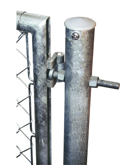 Türe zweiflüglig mit Rundrohrrahmen, feuerverzinkt