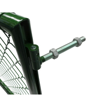 Türe einflüglig mit Rundrohrrahmen, grün RAL 6005