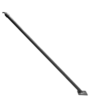 Rundrohrstrebe auf Fussplatte, anthrazit RAL 7016