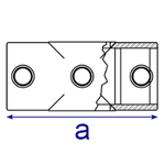 Kreuzverbinder 90° 2 End, 1 Durch