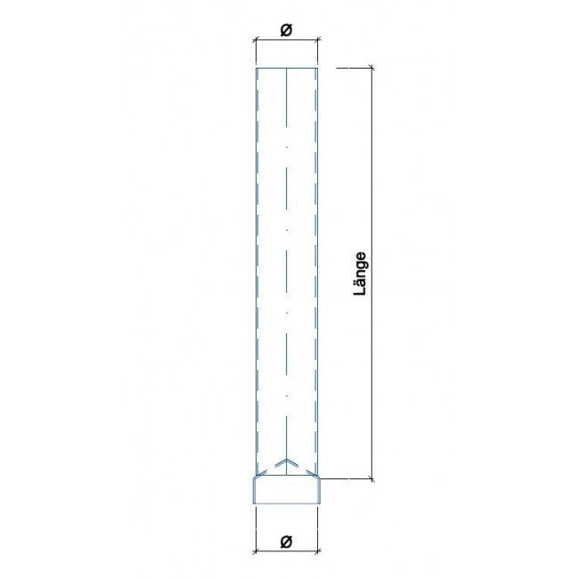 Pfostenaufsatz gerade, feuerverzinkt