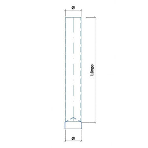 Pfostenaufsatz gerade, feuerverzinkt