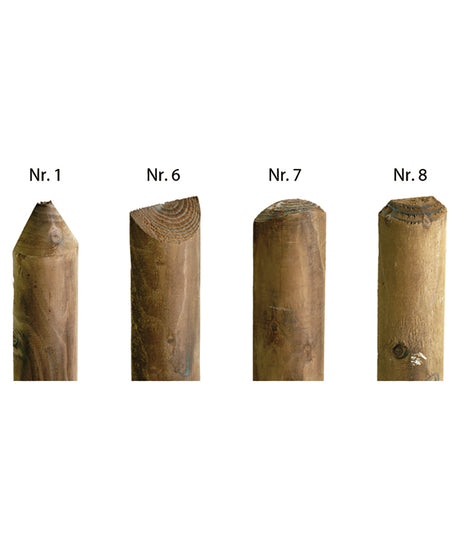 Einzel-Palisade, druckimprägniert