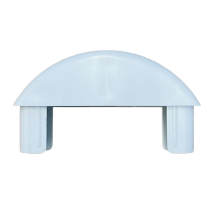 Capuchon en PVC demi-rond, blanc