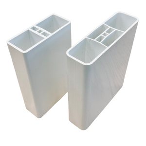 Profil en plastique PVC blanc