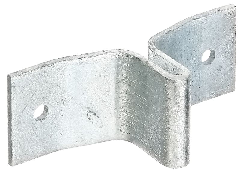 Patte de fixation pour poteaux en acier en T, galvanisée