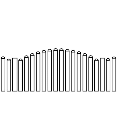 Élément de clôture à lattes blanc