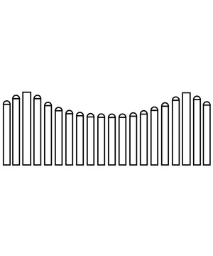 Élément de clôture à lattes blanc