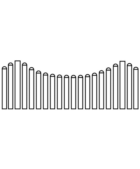 Élément de clôture à lattes blanc