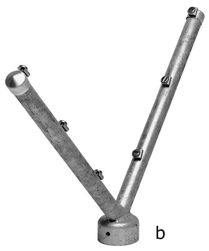 Stacheldrahtstütze feuerverzinkt