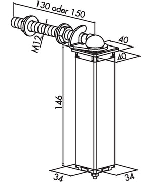 Torband mit Feder für Gartentore SWING40
