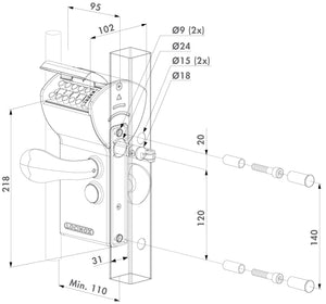 Mechanisches Codeschloss FREE VINCI
