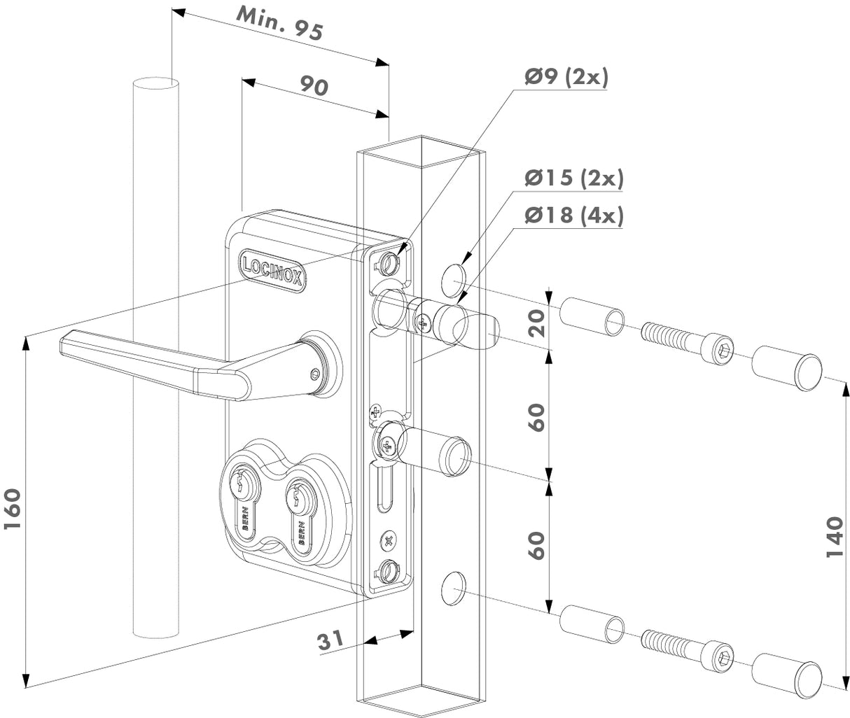 Doppelzylinderschloss