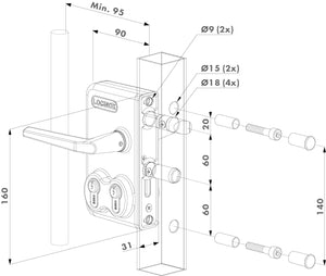 Doppelzylinderschloss