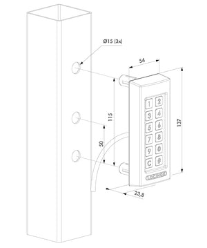 Codetastatur Slimstone