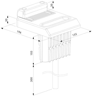 Bodenanschlag für externen Bolzen-Stangenriegel OGS