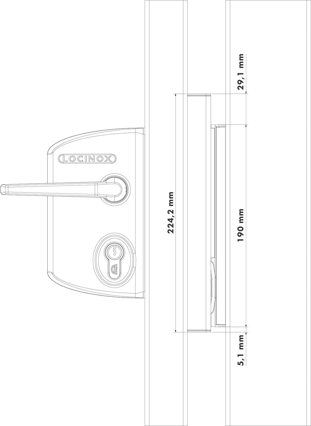 Plaque de protection pour gâche en applique