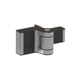 Charnière en applique design à visser, ouverture 180° et réglable sur 2 dimensions PUMA